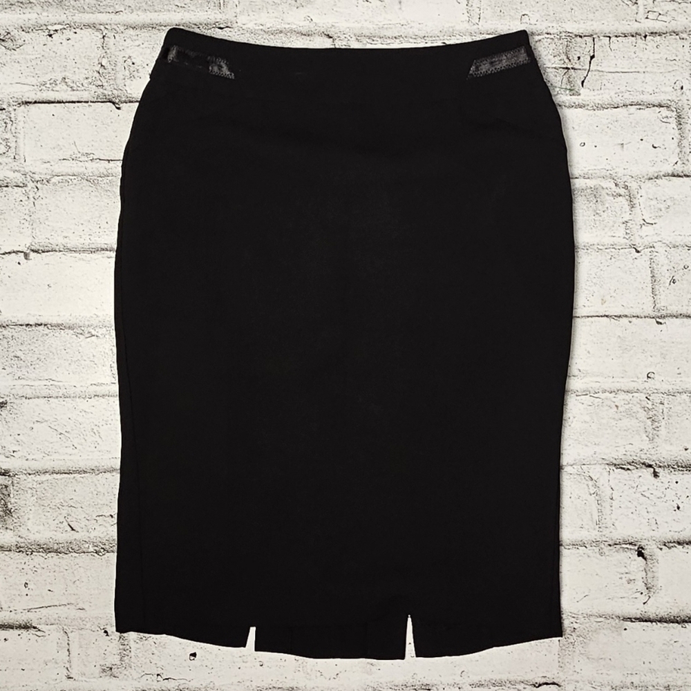Jessica Womens Black Pencil Skirt Size 8 Midi Career Office Workwear